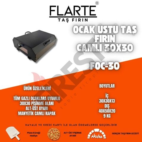 Flarte Ocaküstü Taş Fırın 30x30
